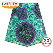 Африканская восковая ткань с принтом Анкара для шитья Анкара африканская ткань 12 ярдов нигерийская хлопковая ткань Гана для платья 81027