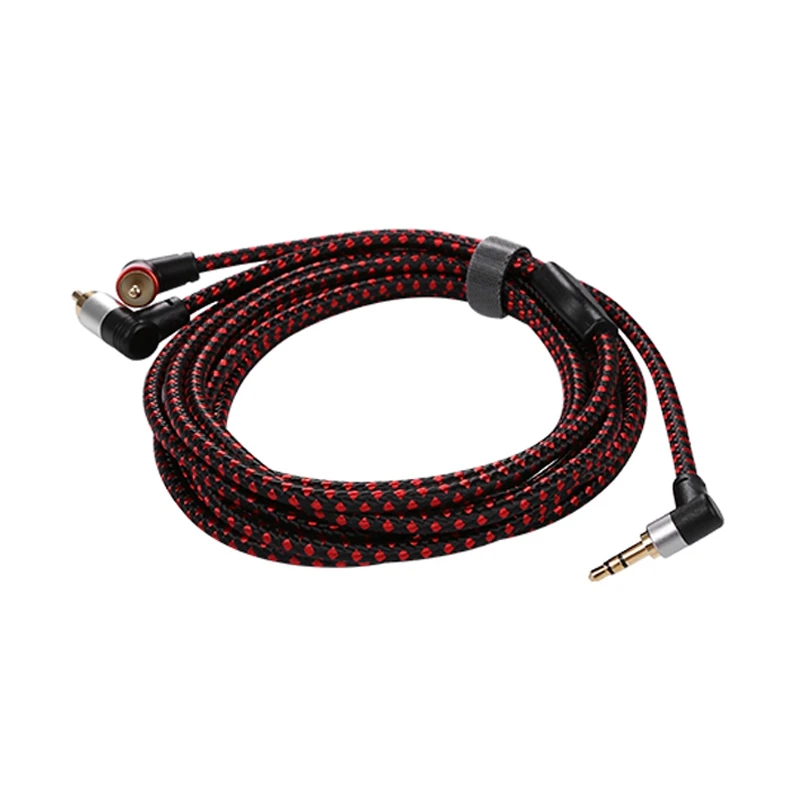 90 Degree 3.5mm Male to 2 RCA Cable Right Angle Stereo AUX Y Splitter Cord Microphone Jack Plug for Laptop 3M | Электроника