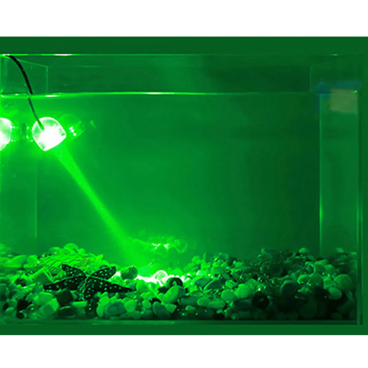 Цветной аквариумный светодиодный светильник непроницаемый подводный светодиодный свет для аквариума подводный электронное освещение лампа 1 Вт - Цвет: Green