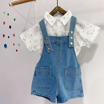 

WLG Corduroy Kids Overall Baby Boys Girls Overalls Summer Denim Blue Yellow Khaki Trousers Casual All Match Clothes for 2-6T