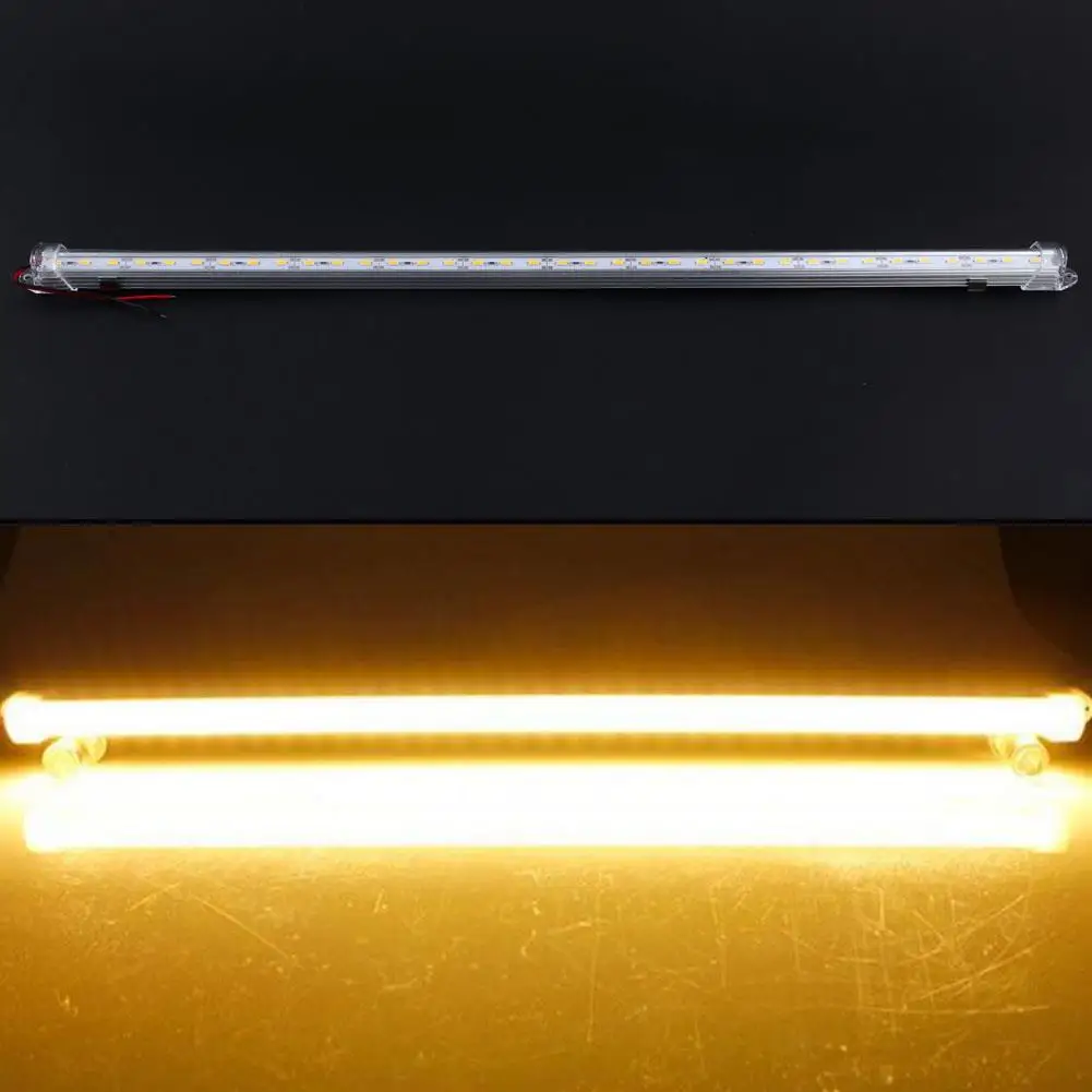 

LED Strip Light 36LED Home Warm White 50CM 5630SMD Strips Cover Case Bar 12V Bright Aluminum Rigid Industrial End Cap Lamp