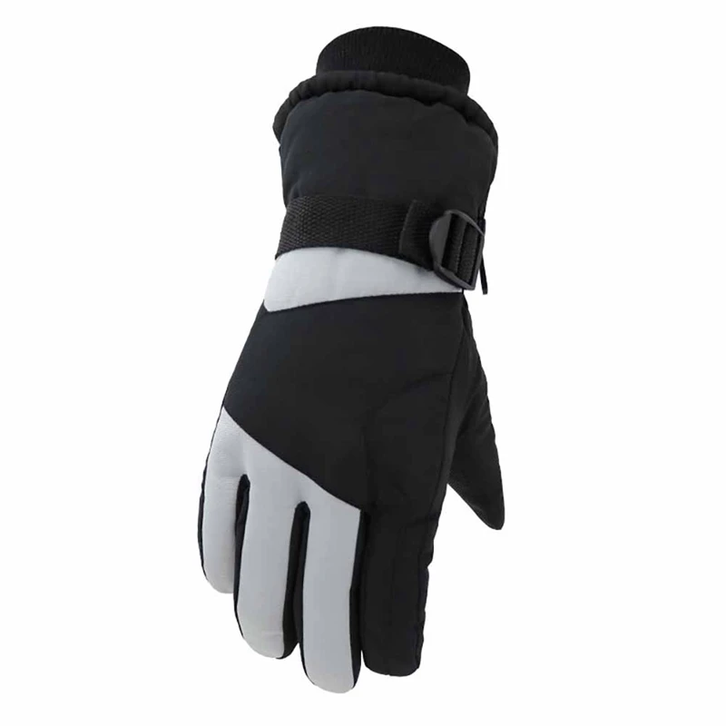 Skiing Gloves Full Finger Water Resistant Thick Thermal Fluffy Handwear Outdoor Winter Motorcycle Riding Snow Cycling Gloves