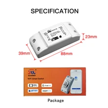 DIY WiFi Smart Licht Schalter Universal Breaker TimerWireless Fernbedienung Arbeitet mit Alexa Google Home IFTTT Smart Home