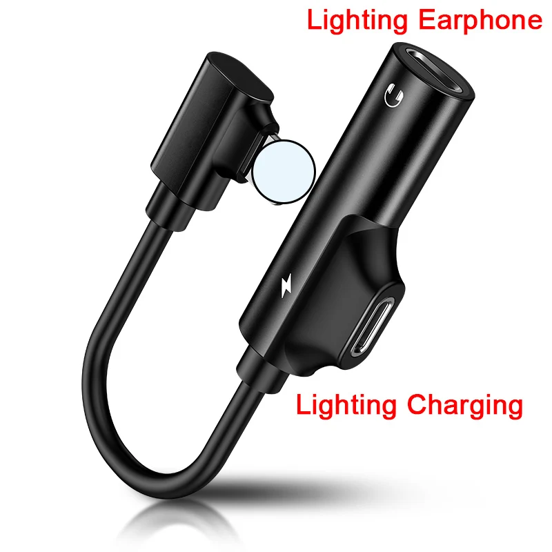 1 Аудио-адаптер для перехода от разъема Lightning к 3,5 мм зарядки вызова для Iphone 6 6S X 8 7 Plus XS MAX XR оригинальные науники разветвитель AUX разъем - Цвет: 1