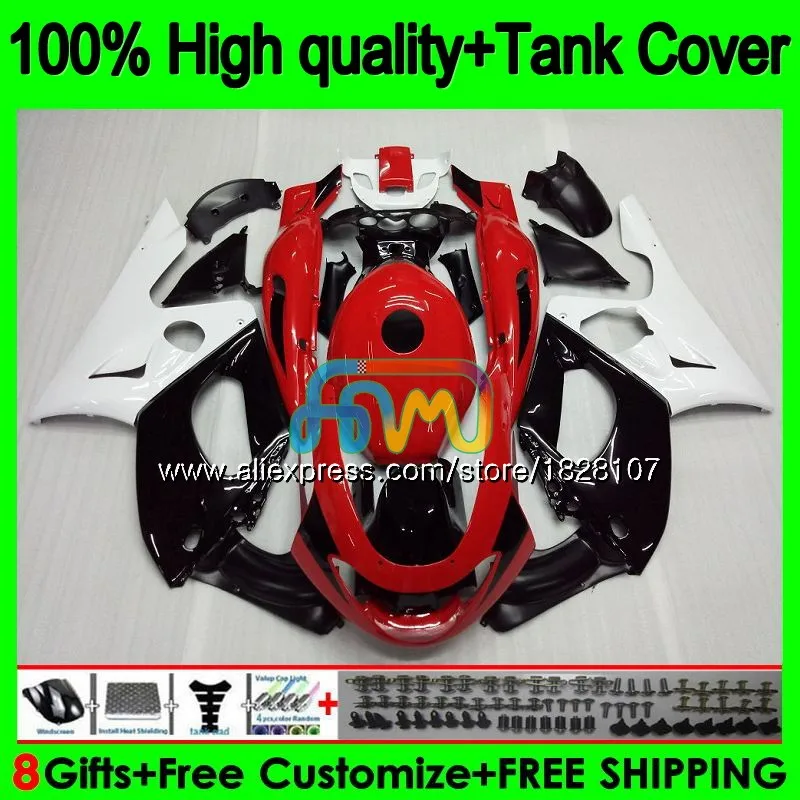 YZF-600R для YAMAHA YZF600R Thundercat 96 97 98 1999 2000 2001 красный цвет: черный; популярная модель 02 72BS. 64 YZF 600R 1996 1997 1998 99 00 01 обтекатель