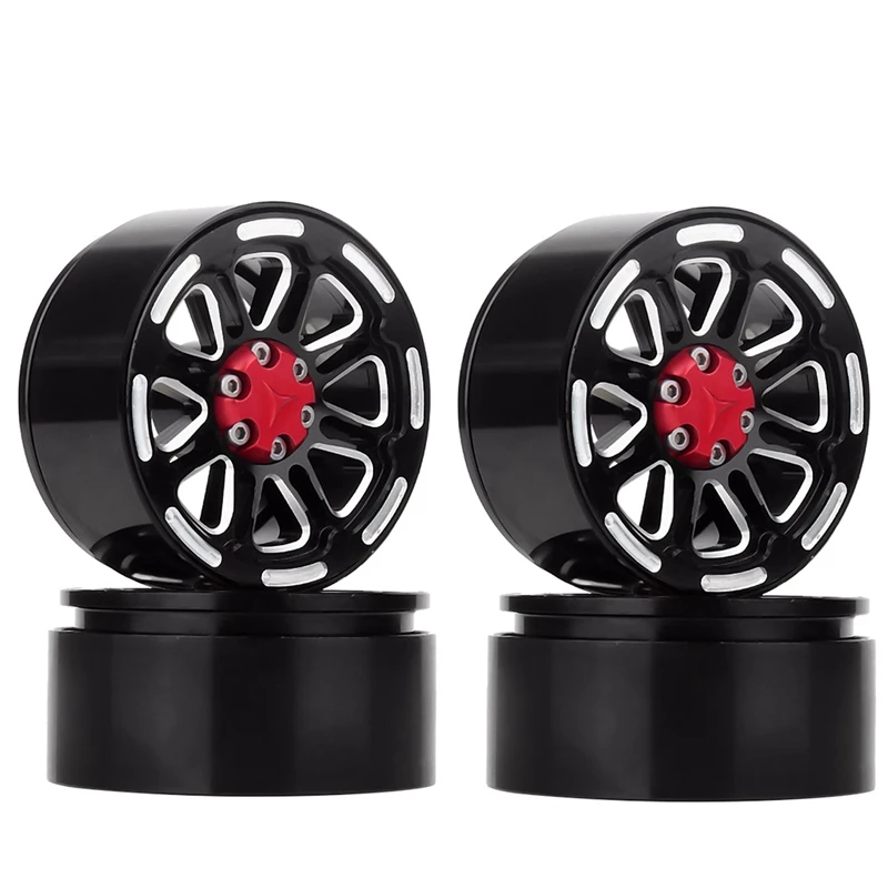 

4PCS Metal Alloy 1.9 Inch Beadlock Wheel Rim / Wheel Hub for 1/10 RC Crawler Axial SCX10 D90 D110 TF2 CC01