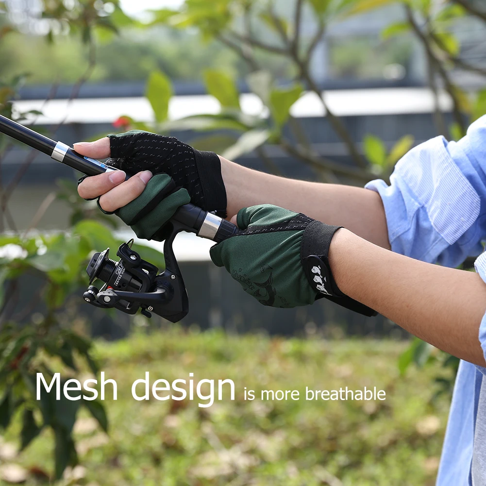 1 пара рыболовных перчаток противоскользящие перчатки для езды на велосипеде и