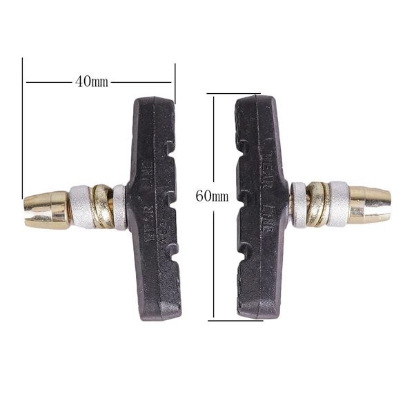 V-Brake резиновый блок подходит SD-3 тормозной резиновый блок V-Brake черный с рисунком Cha Pi горный велосипед тормоз