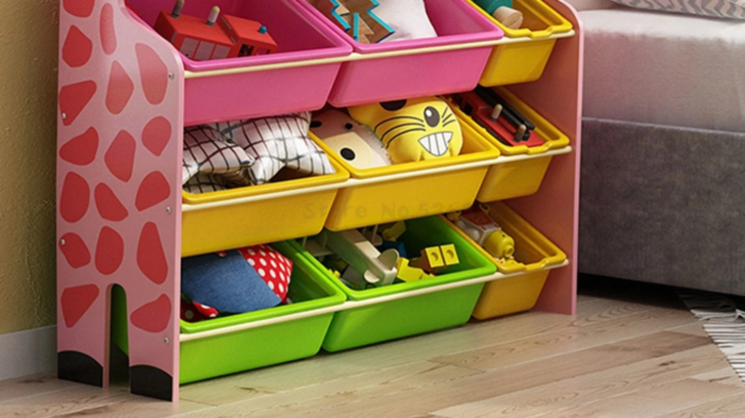 Детский шкаф для хранения игрушек, детская книжная полка, многослойная Большая вместительная игрушка-шкафчик, стеллаж для хранения