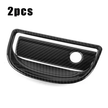 

Accessories Storage Box Trim Car Auto 2Pcs Interior Inner Carbon Fiber Handle For Jeep Wrangler JK 2007-2017