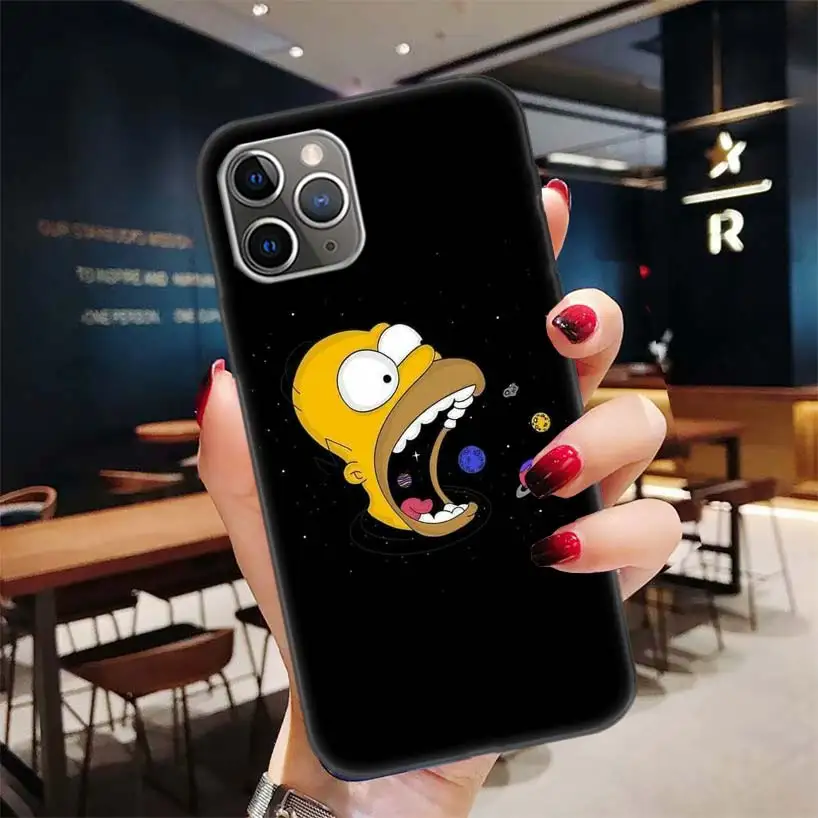 BD236-3 Черный чехол Homer J. Simpson для Apple iPhone 11 Pro XR 7 8 6 6S Plus X XS MAX 5 5S SE Мягкий ТПУ силиконовый чехол для телефона - Цвет: BD236-3