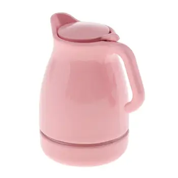 

Cute Mini Pink Water Kettle Tableware 1/12 Miniature Dollhouse Kitchen Accessories Match for Toy