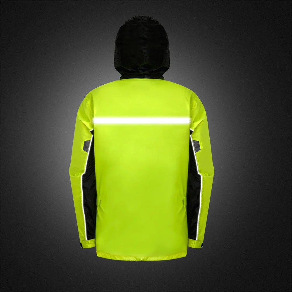 Moda motocicleta ciclismo engrossar capa de chuva