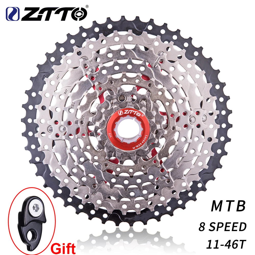 Кассета ZTTO MTB 8 Speed 11 46T 8 s 46t кассета запчастей для горного велосипеда кассета 8 скоростей 42T широкий коэффициент соотношения для Tx35 и M310|Храповик велосипеда| | АлиЭкспресс