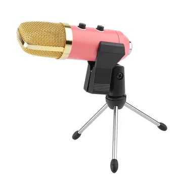 

MK-F100TL USB Condenser Microphone With Tripod for Video Recording Karaoke Radio Studio Microphone for Computer PC Professional