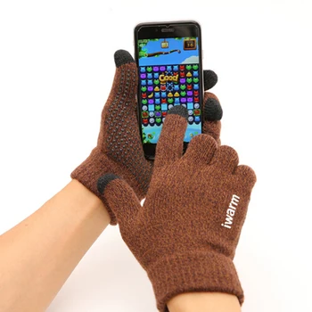 

Winter Touch Screen Gloves Women Men Warm Stretch Mittens Full Finger Gloves Anti-slip Touch Screen Gloves Handschoenen Guantes
