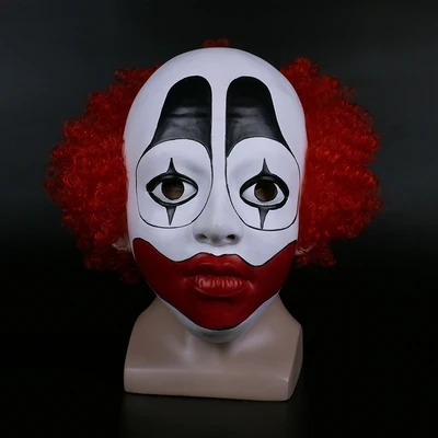 Маска Стивен Кинга, латексная маска на все лицо, клоун для косплея Вечерние Маски, маска Джокер на Хэллоуин, маскарадные маски, перчатки - Цвет: 7