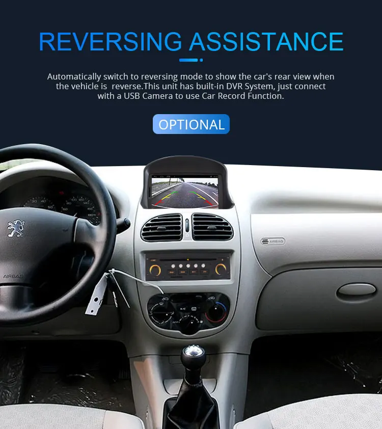 Best LJHANG Android 9.0 1 Din Car DVD Player for PEUGEOT 206 206CC GPS Navigation Multimedia Car Radio Stereo Headunit WIFI USB Audio 12