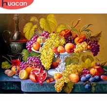 Алмазная вышивка Huacan с фруктами на кухне, декор для стен, алмазная живопись, полностью квадратная мозаика, стразы