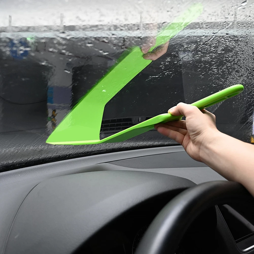 

Car Vinyl Film Wrapping Scraper Long Handle Squeegee Car Window Tint Solar Film Scraper Bathroom Glass Water Wiper Cleaning Tool