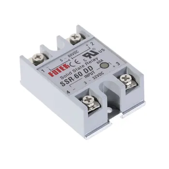 

DC-DC Single Phase Solid State Relay SSR-60DD DC DC SSR Module 60A DD Input Voltage 3-32V DC TO 5-60V DC Output Load SSR 60DD