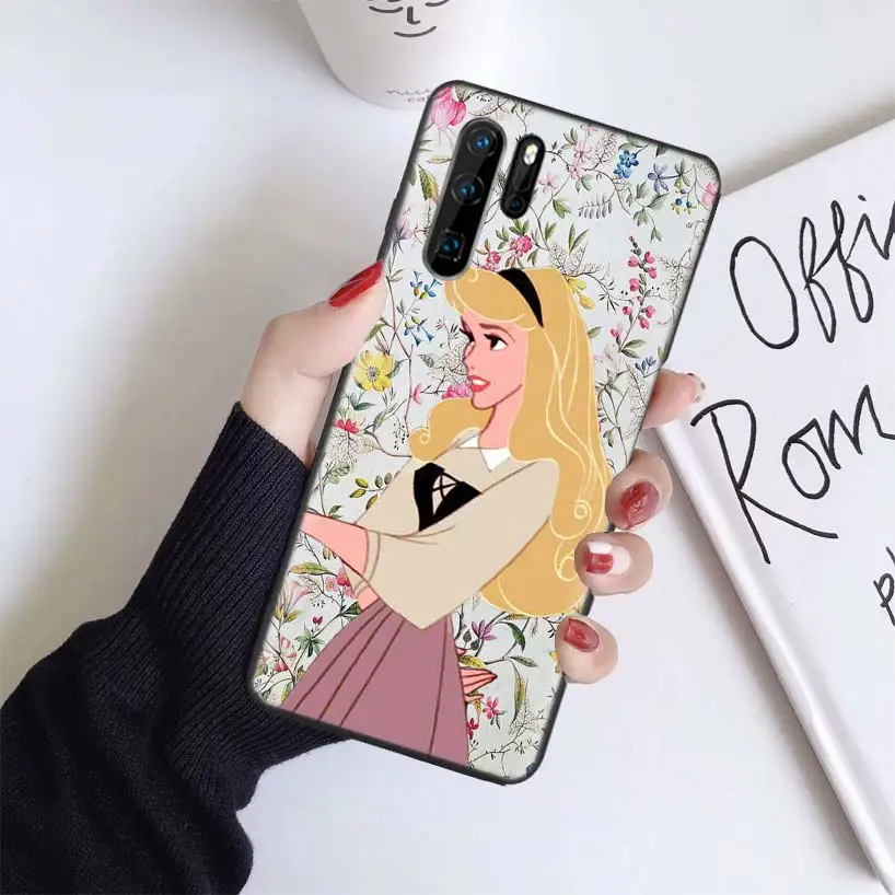 Черный чехол Disneys Princess Heart для huawei mate 30 20 10 P30 P20 P10 Pro Lite P Smart Z мягкий чехол для телефона