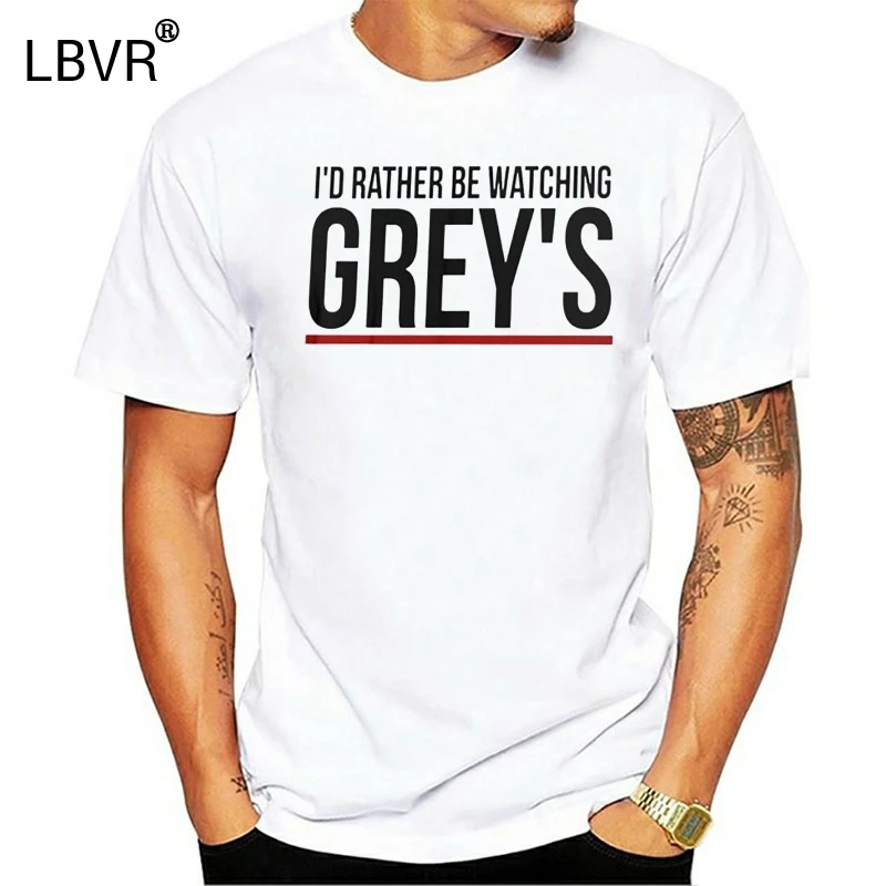 Серая футболка с принтом Grays Anatomy коротким рукавом и забавным графическим 6xl 100