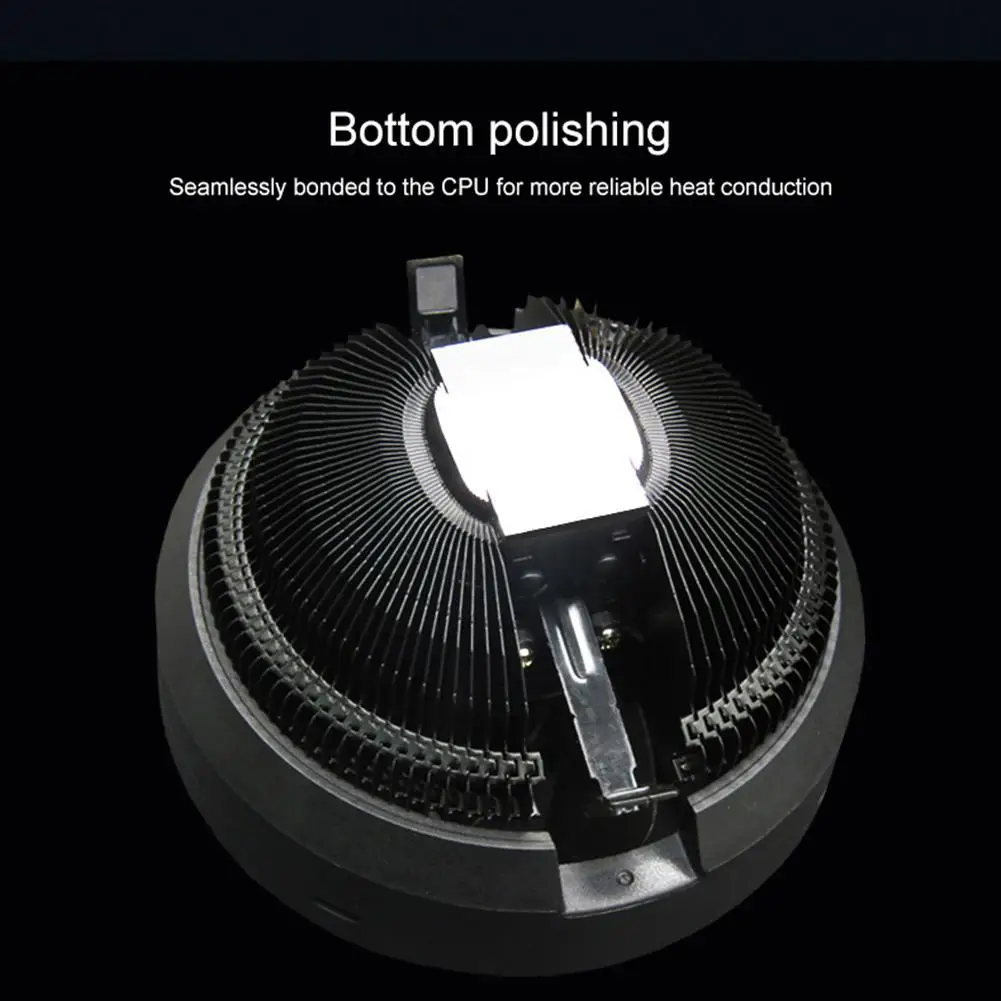 LED Silent 3 Pin Colorful RGB Changing Computer CPU Cooling Fan Cooler Radiator Cooling Fan Hydraulic Bearing R25