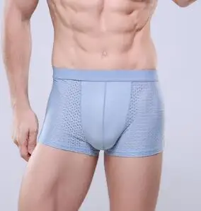 light blue ChenKe365 Мужские боксеры мужские шорты большой размер трусы сексуальное нижнее белье 8 цветов M-XXL cueca кальсоны Трусы - Цвет: light blue