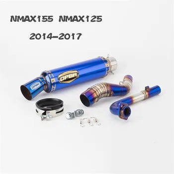 

Motorcycle Modified Parts NMAX155 Semi-Blue Middle Link Pipe Exhaust Pipe Set NMAX125 2014-2017