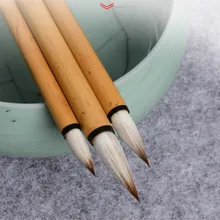 3 шт./компл. мягкий шерстяной волос Китайский Weastel ручка-кисть для каллиграфии комплект обычный шрифт ручка-кисть для каллиграфии Caligrafia Tinta Китай(материк