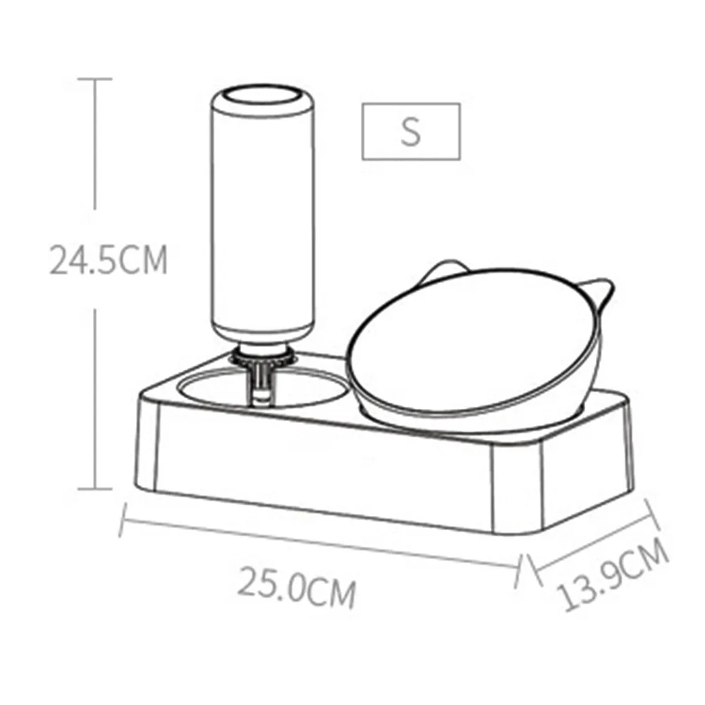 2 в 1 миска для домашних животных с автоматической чашей для воды миска для домашних животных миска для кошек и собак для еды автоматическая бутылка для питьевой воды товары для домашних животных