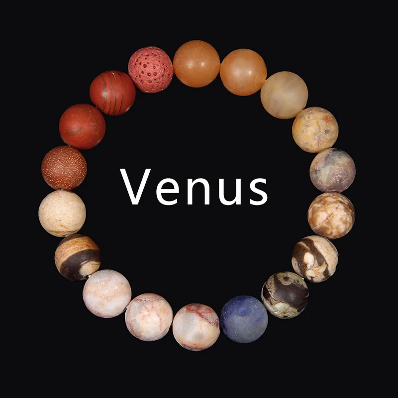 Universe Eight Planets Bracelet Men Natural Stone Solar system Beads Bracelet for Women Jewelry Yoga Chakra Lover blue bracelets