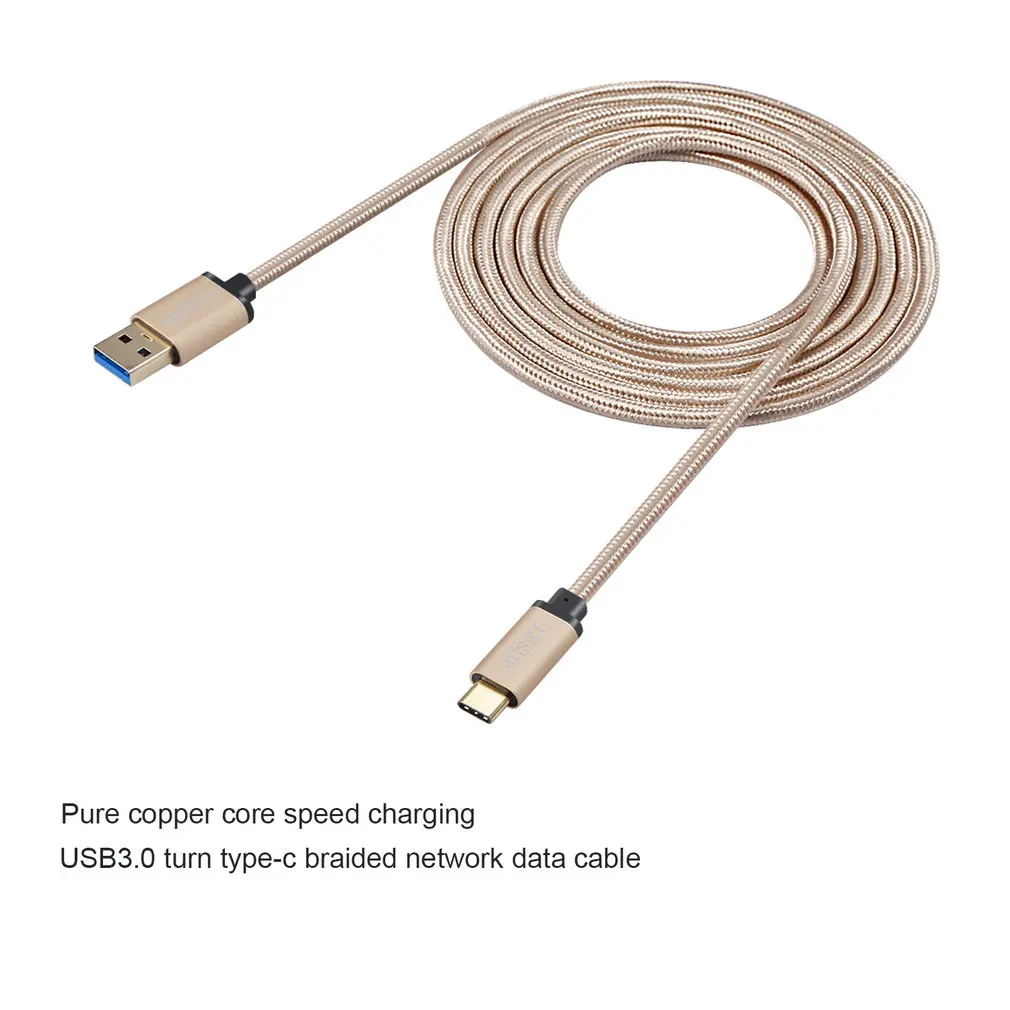 USB Type C Cable for USB C Mobile Phone Cable Fast Charging Type C Cable for USB Type-C Devices For Samsung S9 S8