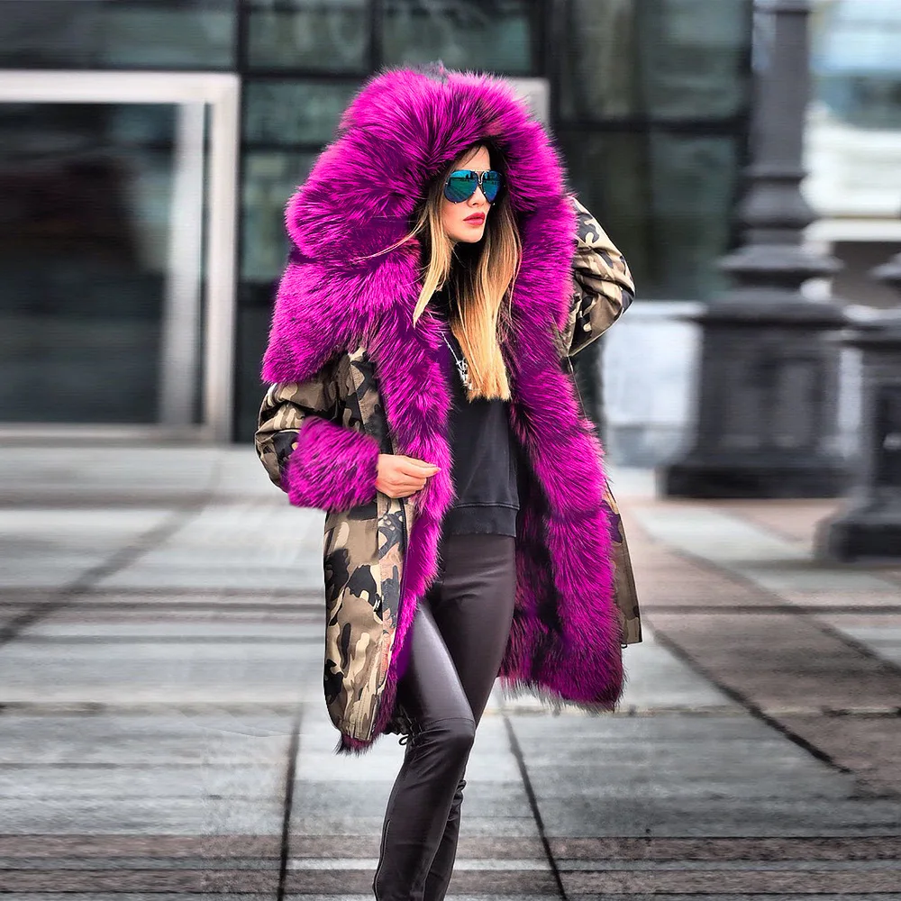 Пальто с большим меховым воротником, куртка, женские зимние пальто, Abrigos Mujer Invierno, толстая парка, пальто, уличная одежда, пуховики с капюшоном