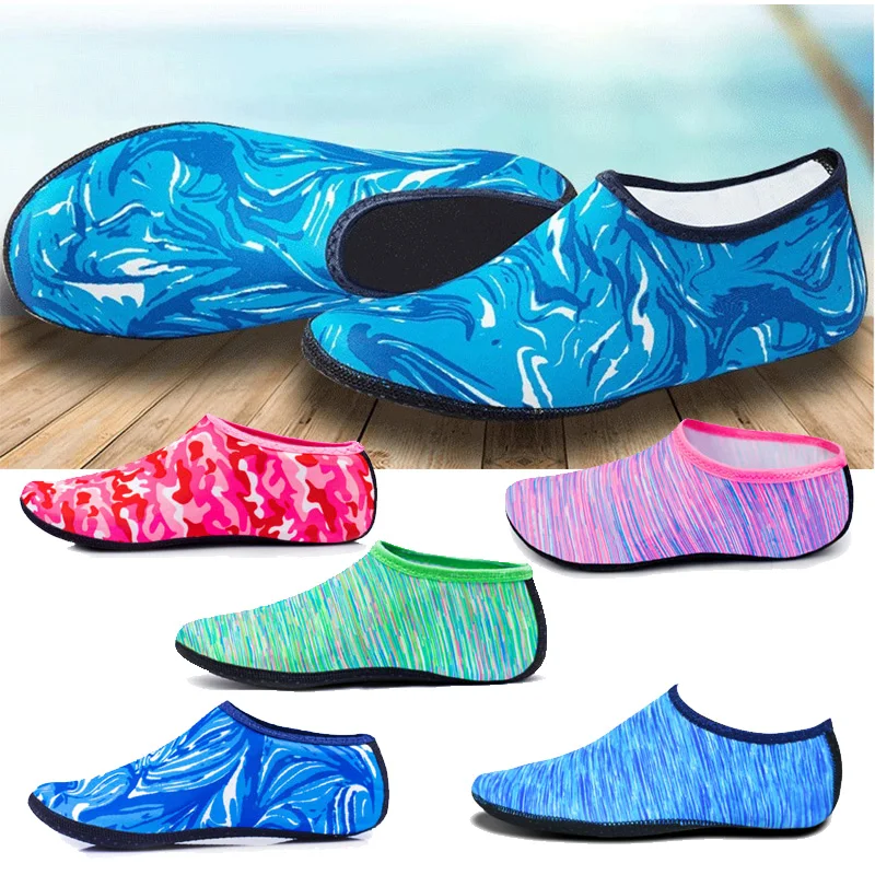 USHINE Water Swimming Shoes Solid Color Summer Beach Shoes Aqua Socks Seaside Sneaker Slippers Man Woman Children