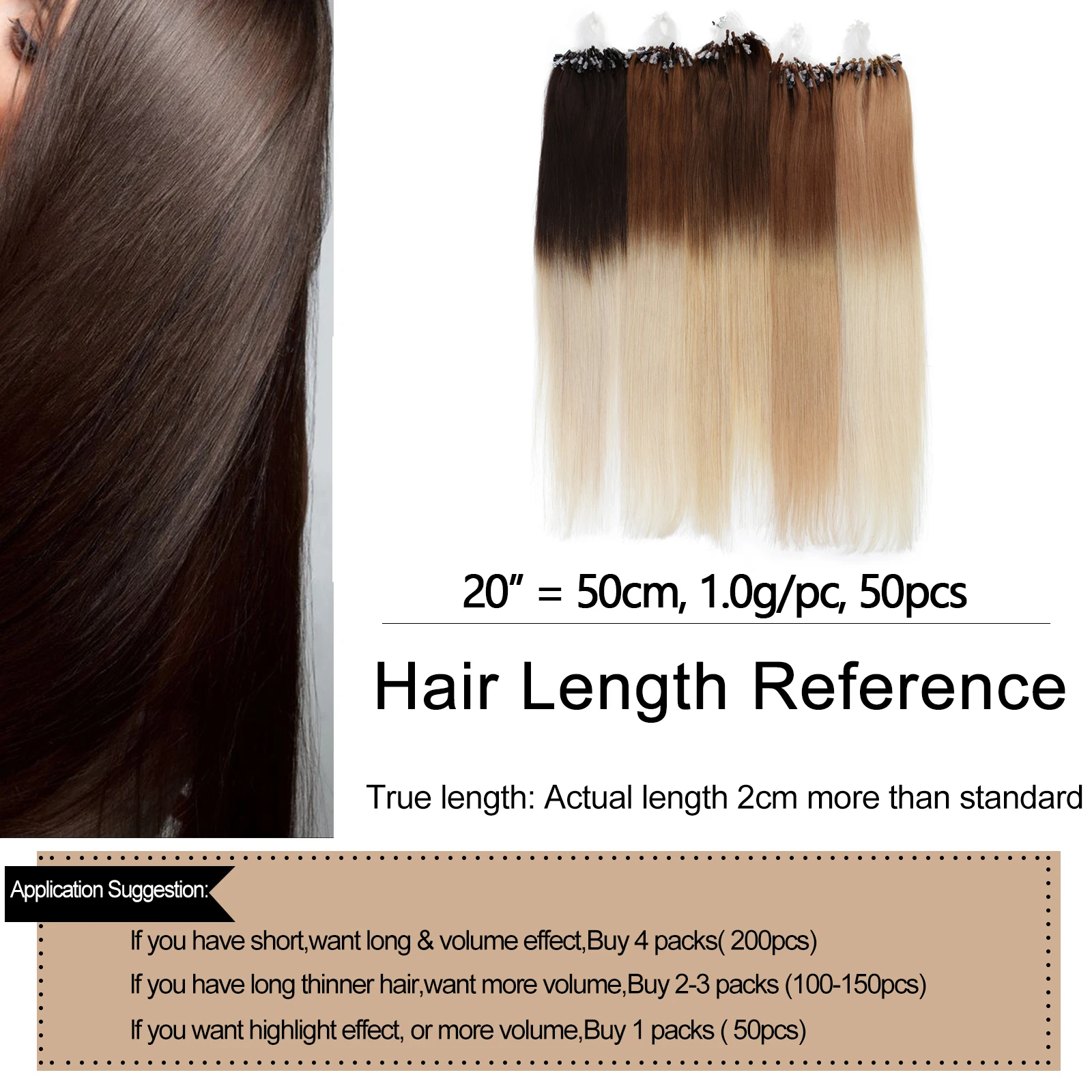 Neitsi петля микро кольцо машина сделал Remy волосы для наращивания 100% человеческие