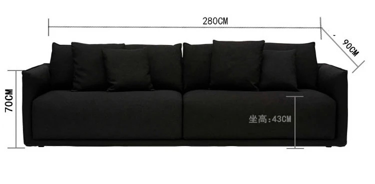 280X90X70CM 4 SEAT Набор из 3 шт 123 высокое качество фарбик домашний диван на дом - Цвет: 280X90X70CM 4 SEAT