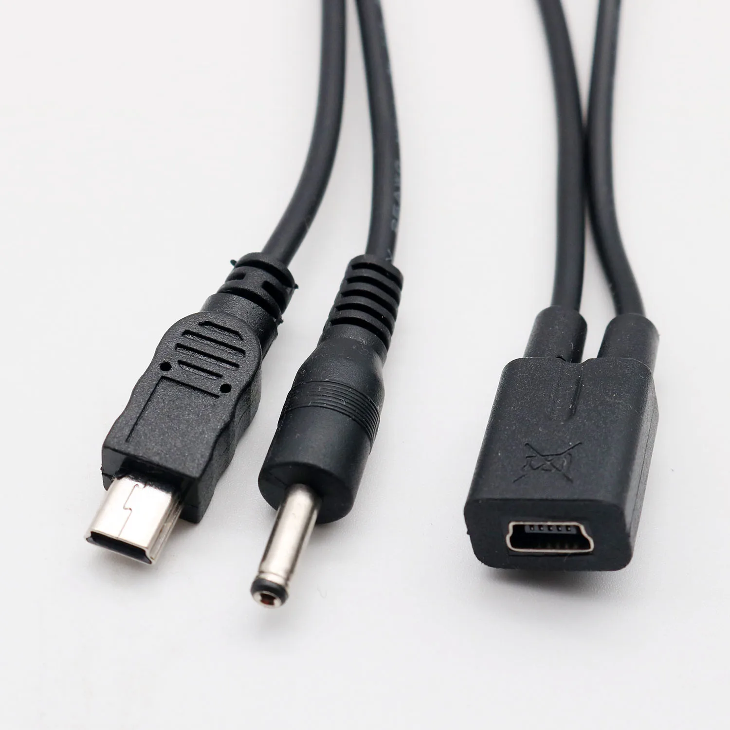 1 шт. Mini USB 5-контактное гнездо для Mini Usb 5 Pin типа «папа»+ DC 3,5 мм x 1,35 мм сплиттер папа-кабель с адаптером для gps навигации