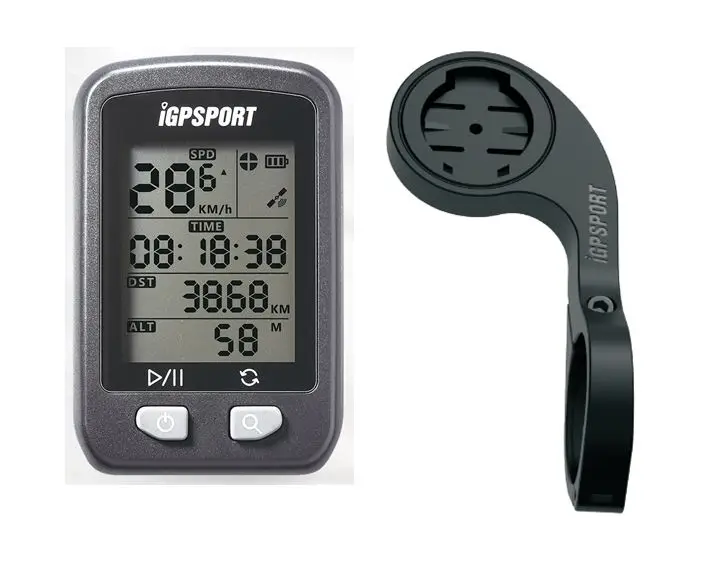 I gps порт igs20e gps велосипедный Спидометр беспроводной Велосипедный одометр велосипедный IPX6 Водонепроницаемый BLE4.0 велосипедный компьютер Поддержка крепление S60 - Цвет: with S60 holder