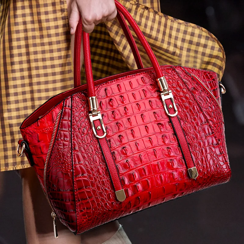 Gykaeo, роскошные сумки, женские сумки, дизайнерские модные сумки через плечо для женщин, крокодиловый узор, сумка-тоут на плечо, сумка для основной женщины