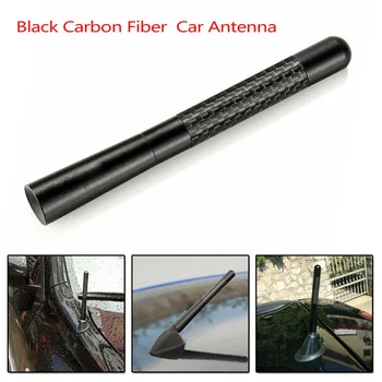 

4.7inch Car Antenna Black Exterior Replacement Universal Carbon Fiber Radio