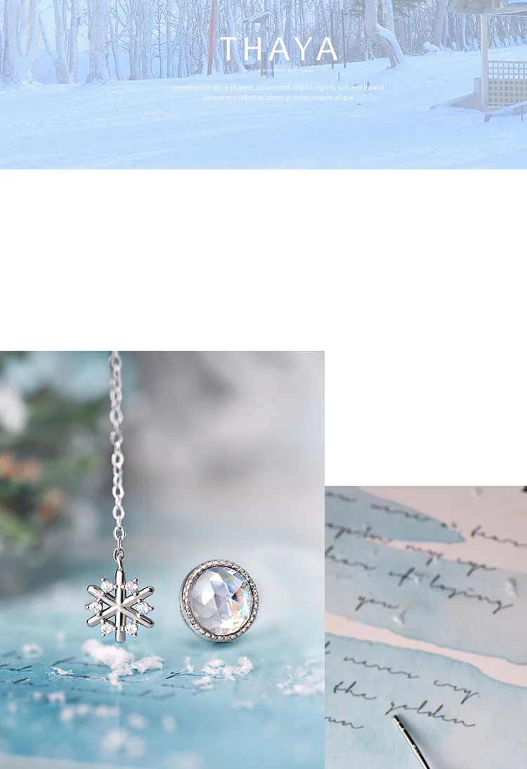 Thaya Snow, дизайнерские серьги, 925 серебро, Богемия, изменение цвета, серьги для женщин, специальный дизайн, модные ювелирные изделия