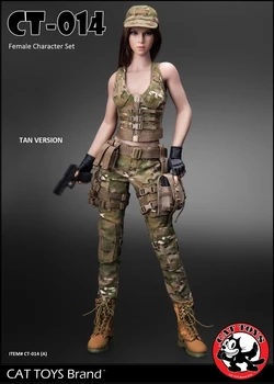 

CT014 hot girl 1:6 Scale Sexy Female sniper Combat suit Military Character set head and clothing for seamless body toy gift