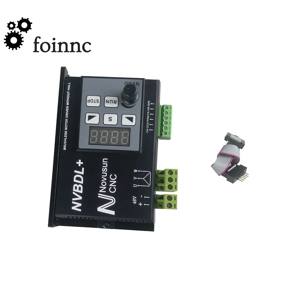 48V Brushless spindle driver Without Hall+55MM Clamp Bracket+400w 12000R ER8 Brushless Spindle Motor with with Screws kit