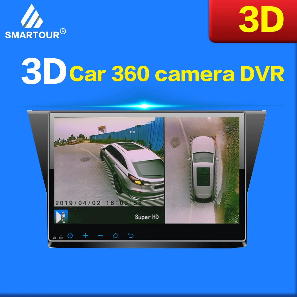 3D Автомобильный видеорегистратор Smartour, система объемного обзора, 360 градусов, панорама для вождения птиц с 4 камерами для Honda XRV 3D Автомобильный видеорегистратор Smartour, система объемного обзора, 360 градусов, панорама для вождения птиц с 4 камерами для Honda XRV