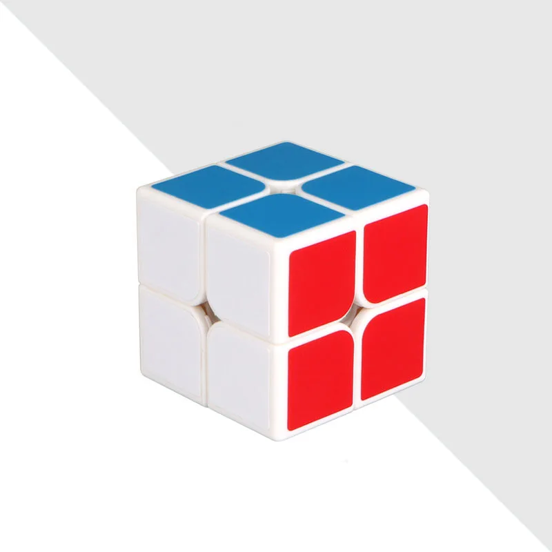 2X2 Magic cube 2 by 2 cube 50mm speed pocket sticker puzzle cube professional educational toys for children 7