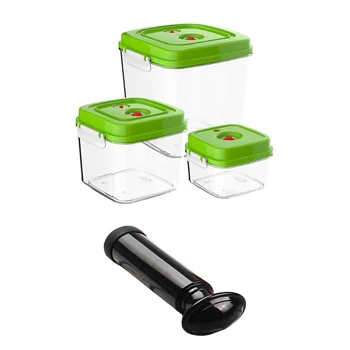 

Square Food Preservation Vacuum Storage Box Large Capacity Container Sealer