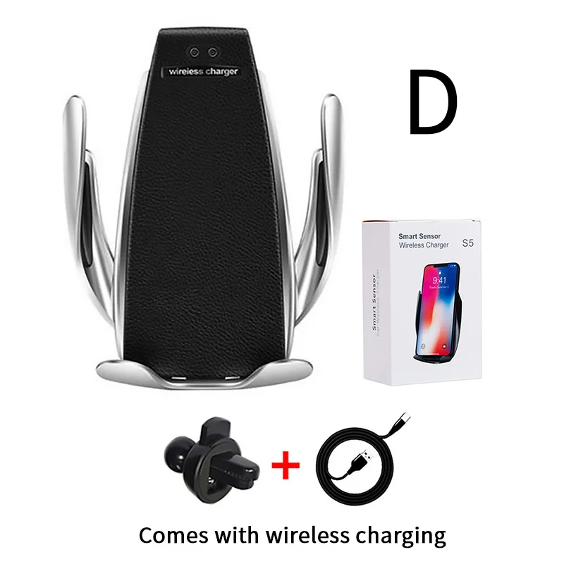 10 Вт автомобильный держатель телефона Беспроводное зарядное устройство автоматический зажим для iPhone XS XR X 8 samsung S10 S9 быстрая Беспроводная зарядка