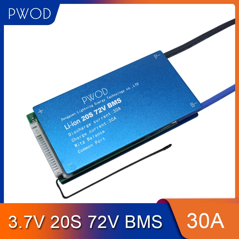 20S 72V BMS 3.7V 18650 Li-ion Battery Protection Board for E-bike Pack 30A 40A 50A 60A PCB/PCM with Multifuction | Электроника